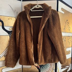 Uniqlo Brown Fleece Jacket